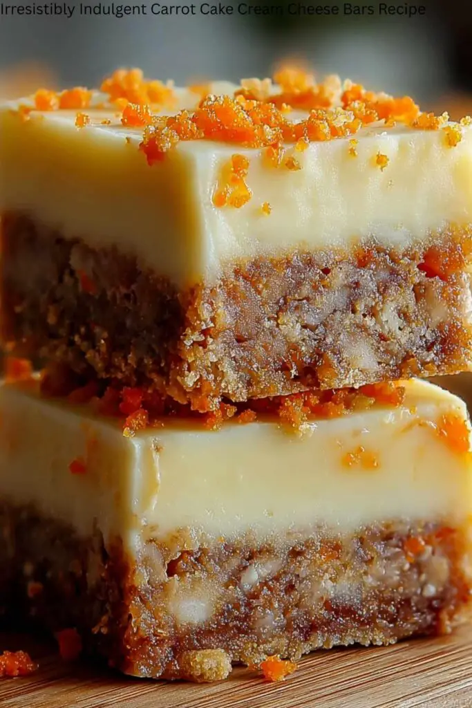 Irresistibly Indulgent Carrot Cake Cream Cheese Bars Recipe 4 Irresistibly Indulgent Carrot Cake Cream Cheese Bars Recipe