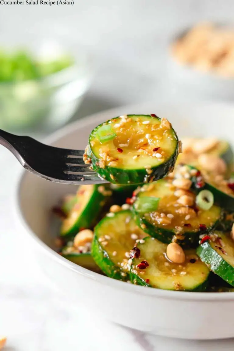 Cucumber Salad Recipe (Asian)