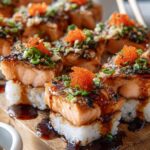 Spicy Salmon Sushi Bake Recipe