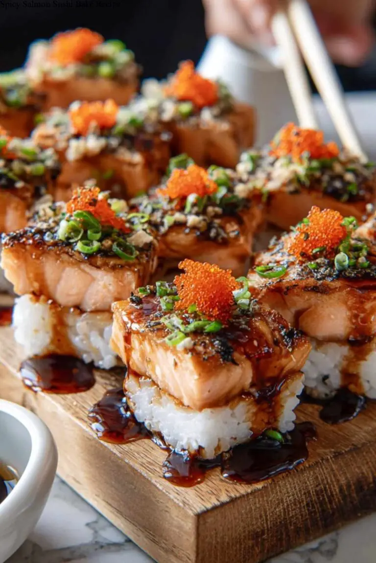 Spicy Salmon Sushi Bake Recipe