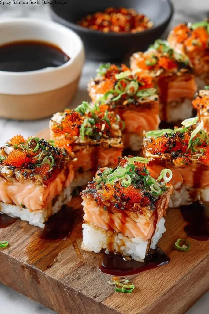 Spicy Salmon Sushi Bake Recipe
