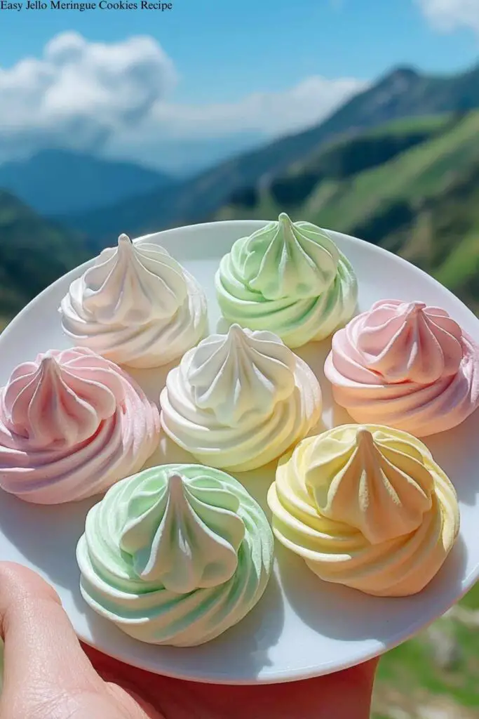 Easy Jello Meringue Cookies Recipe