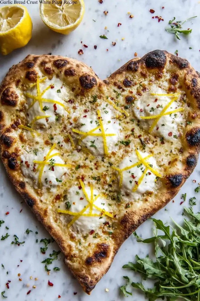 Garlic Bread Crust White Pizza Recipe