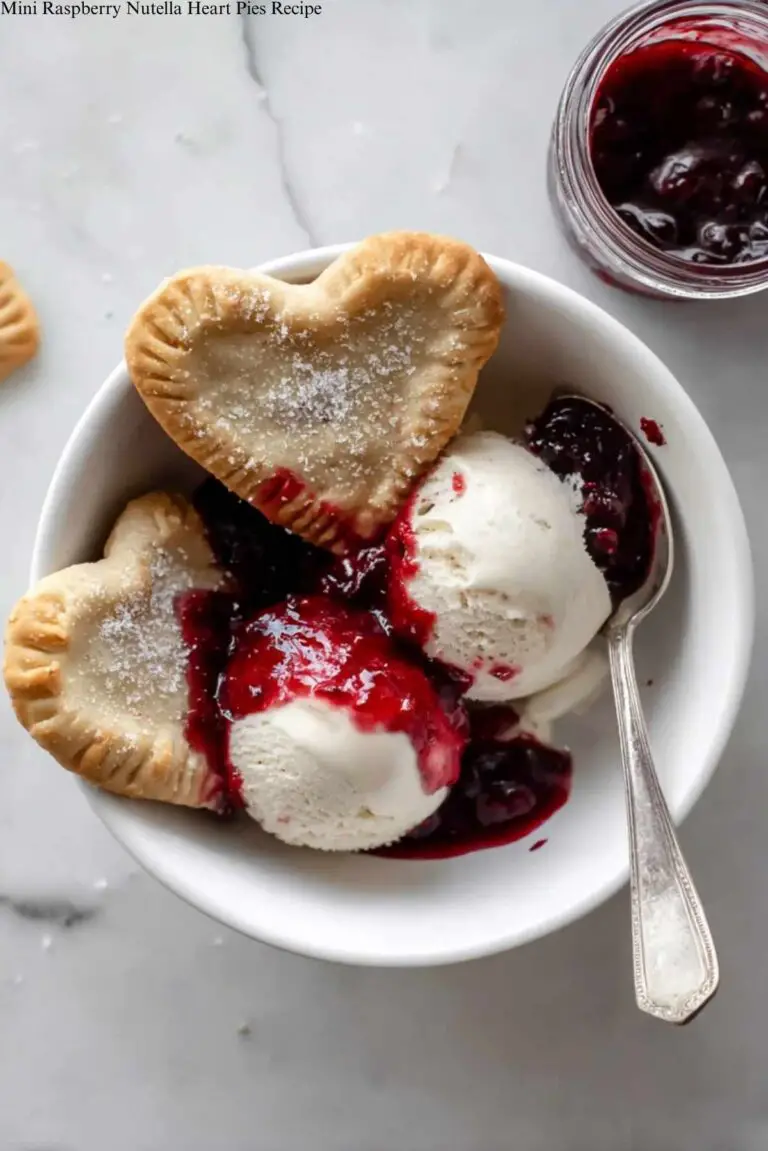 Mini Raspberry Nutella Heart Pies Recipe