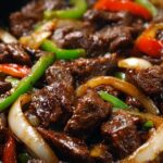 Sizzling Chinese Pepper Steak with Onions Recipe