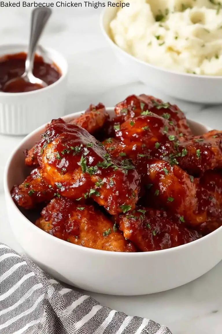 Baked Barbecue Chicken Thighs Recipe