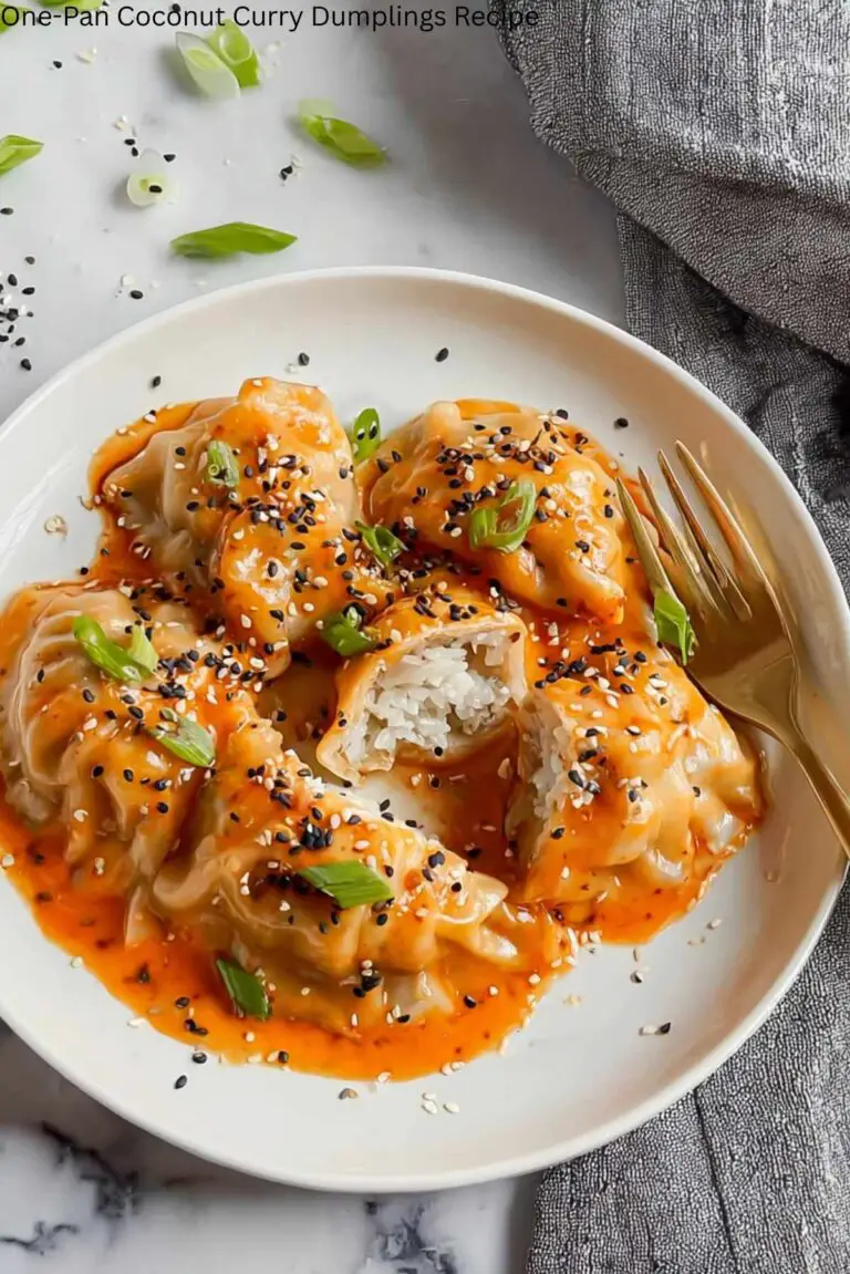 One-Pan Coconut Curry Dumplings Recipe
