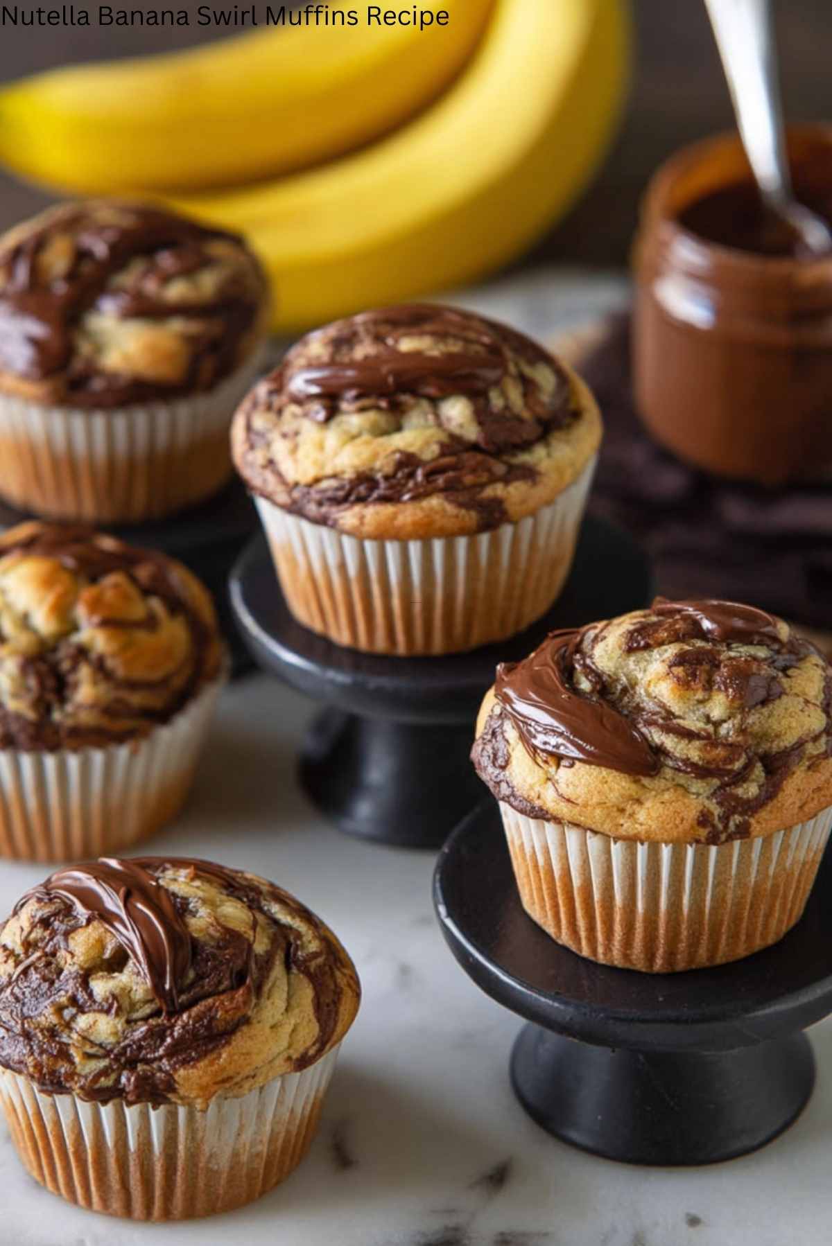 Nutella Banana Swirl Muffins Recipe