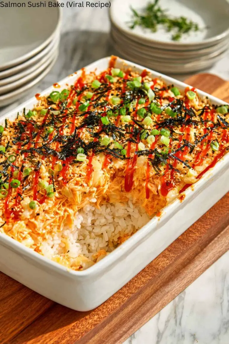 Salmon Sushi Bake (Viral Recipe)