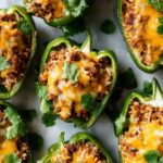 Beef and Rice Stuffed Poblano Peppers Recipe