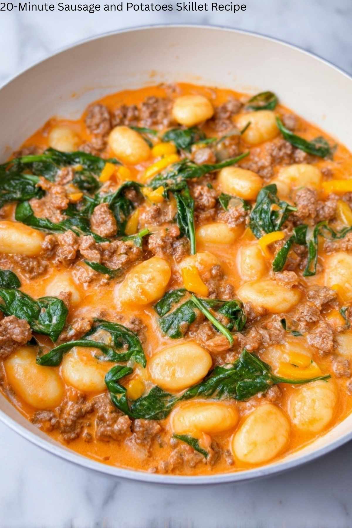 20-Minute Sausage and Potatoes Skillet Recipe