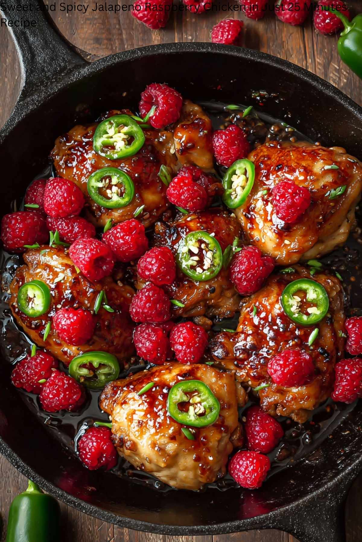 Sweet and Spicy Jalapeno Raspberry Chicken in Just 25 Minutes Recipe