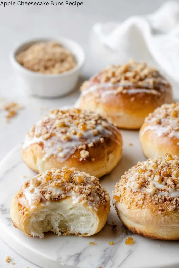 Apple Cheesecake Buns Recipe 4 Apple Cheesecake Buns Recipe