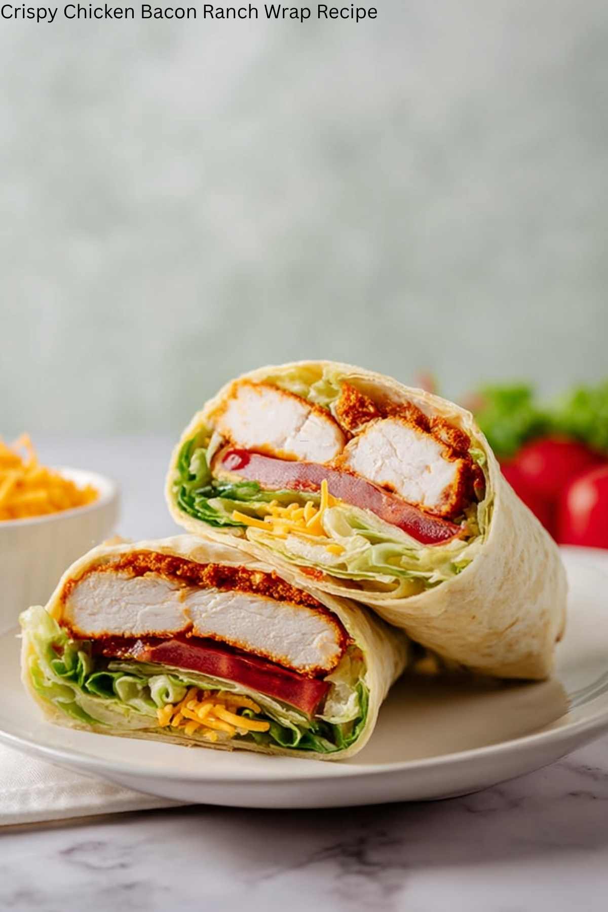 Crispy Chicken Bacon Ranch Wrap Recipe