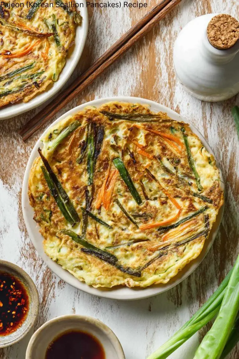 Pajeon (Korean Scallion Pancakes) Recipe