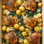 Chicken and Potatoes with Garlic Parmesan Cream Sauce Recipe