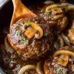 Crock Pot Salisbury Steak with Mushroom Gravy Recipe