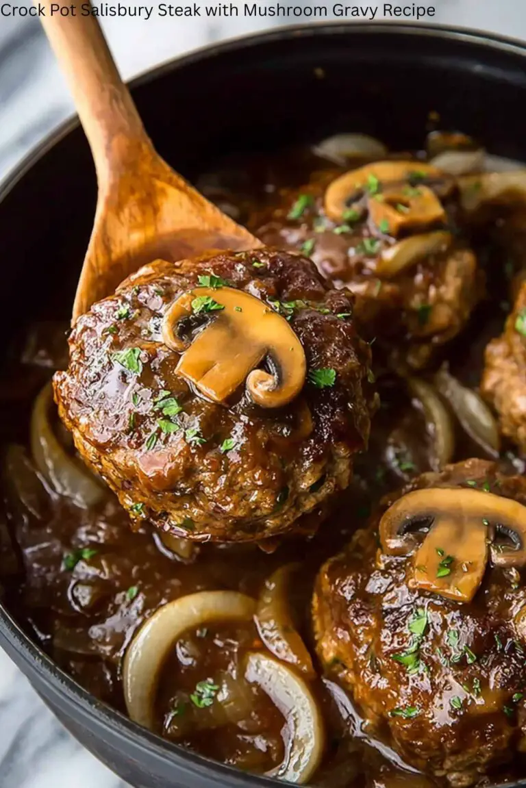 Crock Pot Salisbury Steak with Mushroom Gravy Recipe