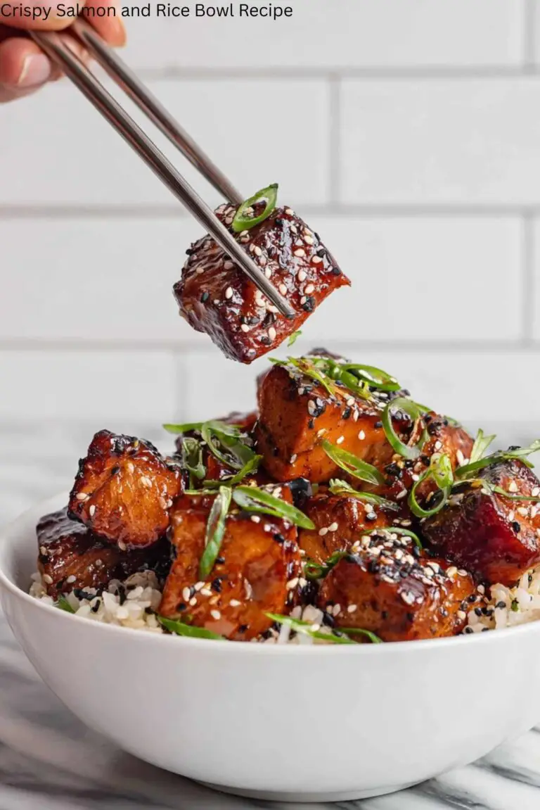 Crispy Salmon and Rice Bowl Recipe