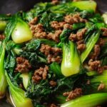Stir-Fried Bok Choy with Ground Meat Recipe