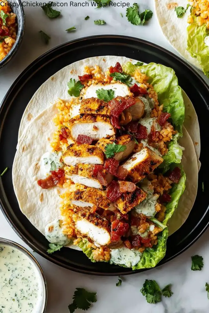 Crispy Chicken Bacon Ranch Wrap Recipe