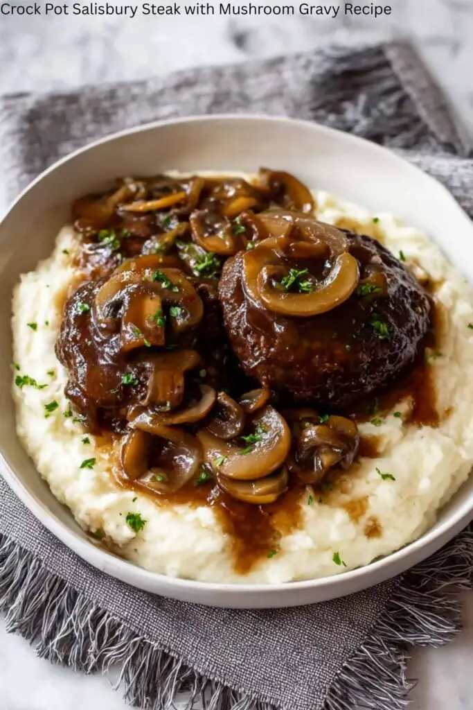 Crock Pot Salisbury Steak with Mushroom Gravy Recipe