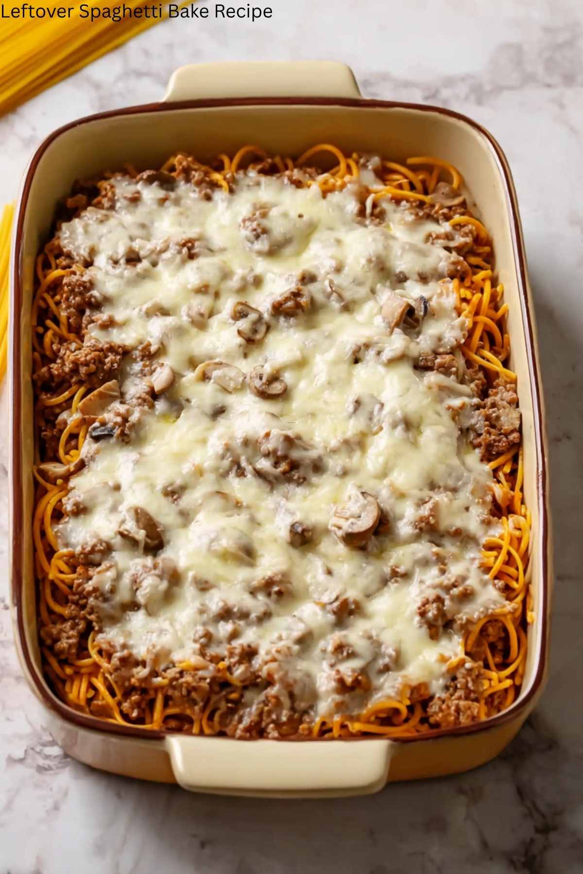 Leftover Spaghetti Bake Recipe