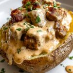 Loaded Baked Potato with Steak Bites Recipe