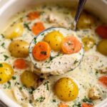 Slow Cooker Garlic Parmesan Chicken Stew Recipe