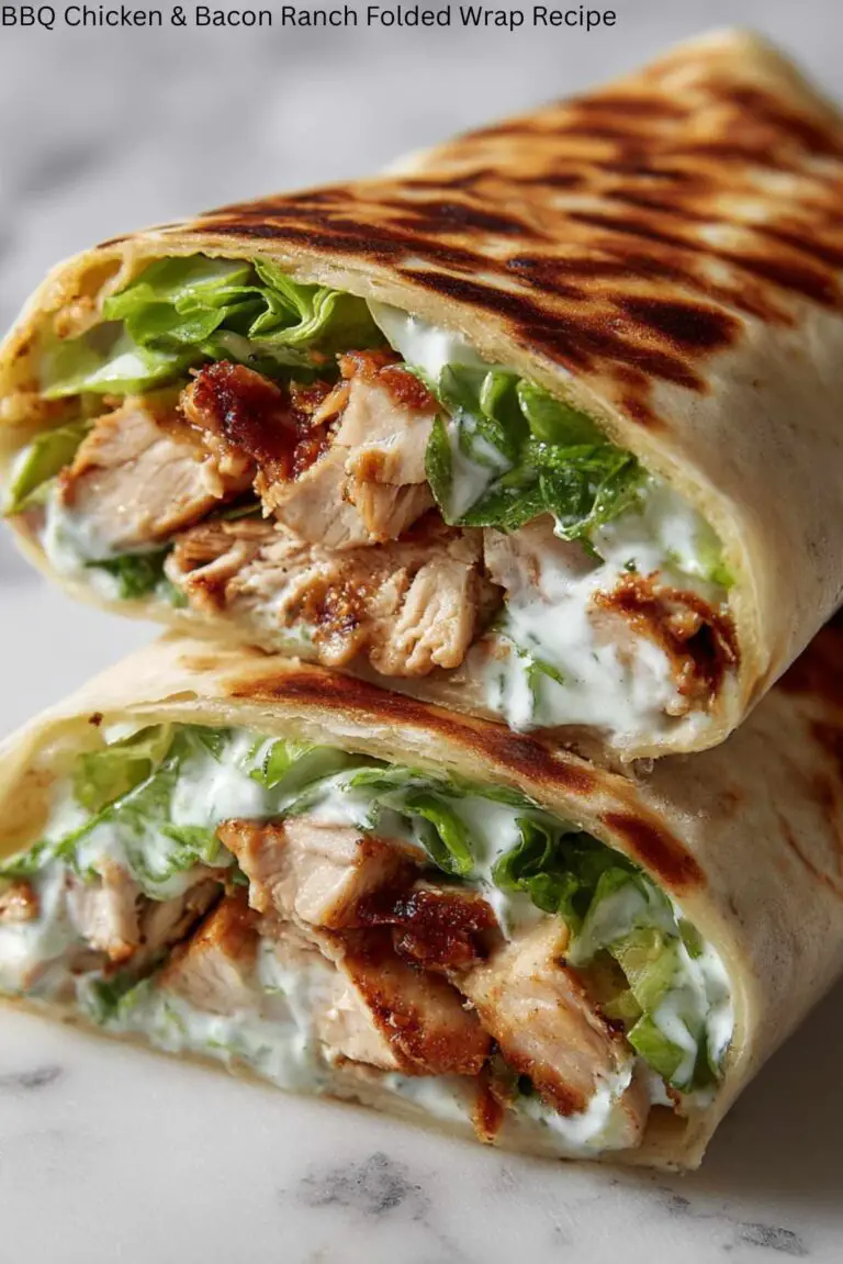 BBQ Chicken & Bacon Ranch Folded Wrap Recipe