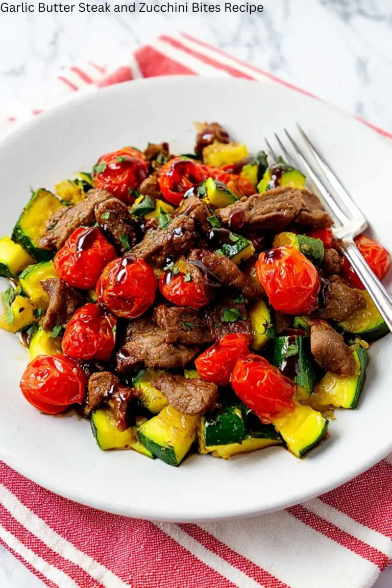 Garlic Butter Steak and Zucchini Bites Recipe