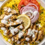Slow Cooker Chicken Shawarma Recipe with Yogurt Sauce