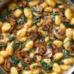 Creamy Spinach and Mushroom Gnocchi (One-Pan, 20 Minutes) Recipe