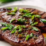 Grilled Rib Eye Steak with Ginger Teriyaki Recipe