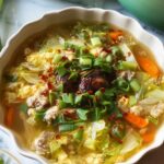 Cozy One-Pot Egg Roll Soup with Green Onions and Ginger Recipe