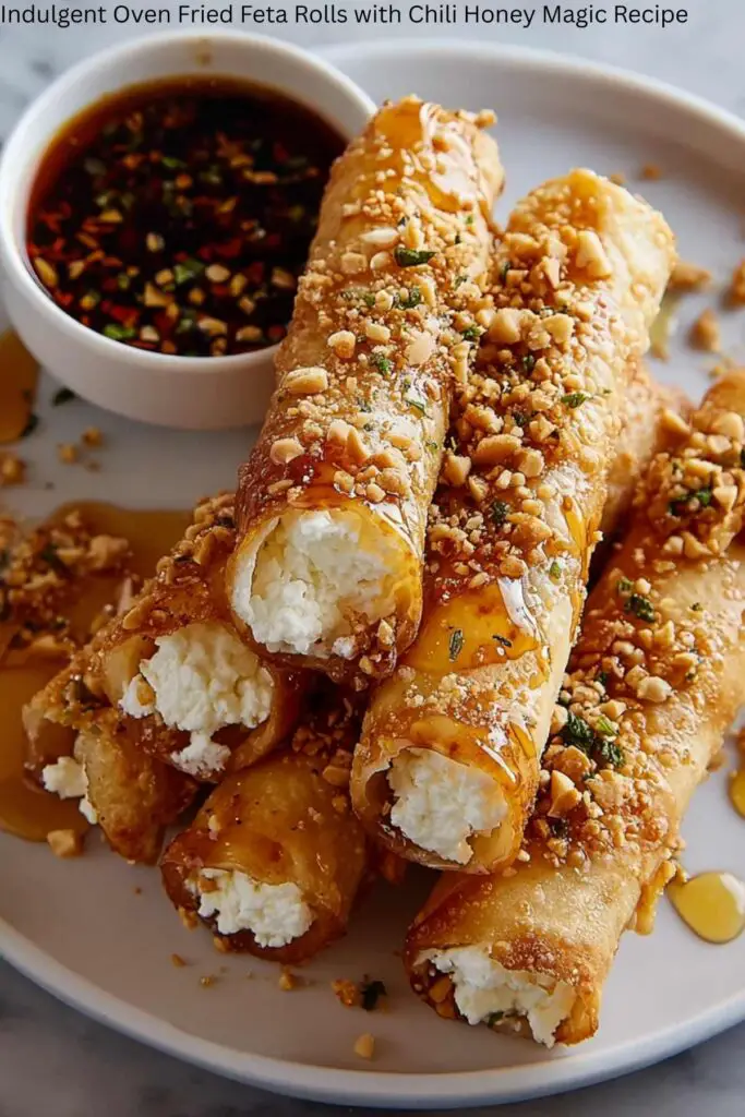Indulgent Oven Fried Feta Rolls with Chili Honey Magic Recipe
