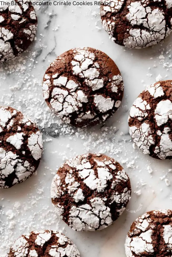 The BEST Chocolate Crinkle Cookies Recipe