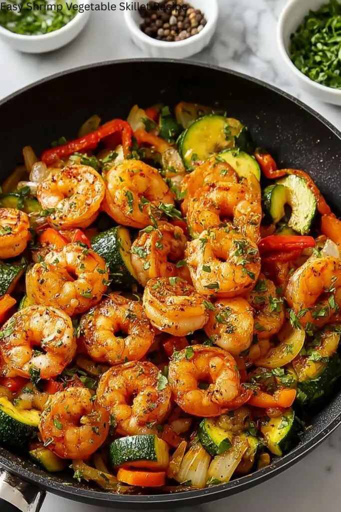 Easy Shrimp Vegetable Skillet Recipe 4 Easy Shrimp Vegetable Skillet Recipe