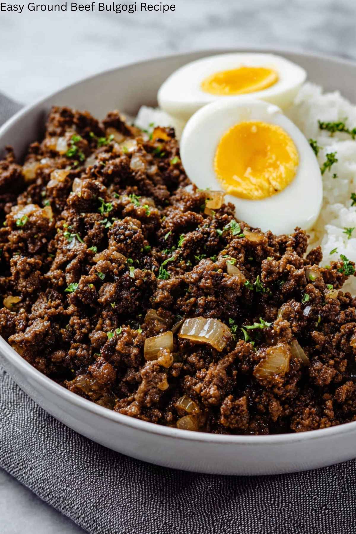 Easy Ground Beef Bulgogi Recipe