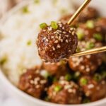 Sweet & Spicy Korean BBQ Meatballs Recipe