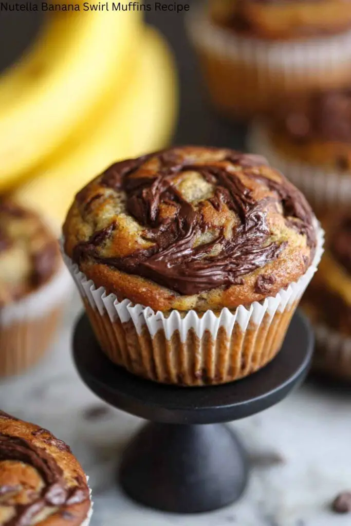 Nutella Banana Swirl Muffins Recipe