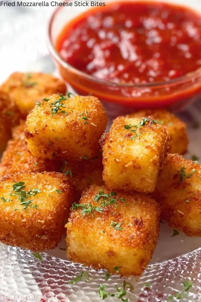 Fried Mozzarella Cheese Stick Bites