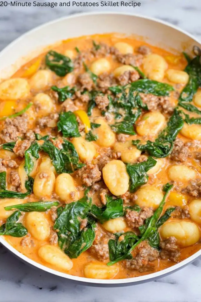 20-Minute Sausage and Potatoes Skillet Recipe