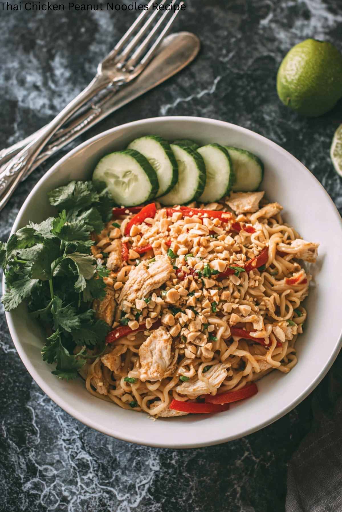 Thai Chicken Peanut Noodles Recipe