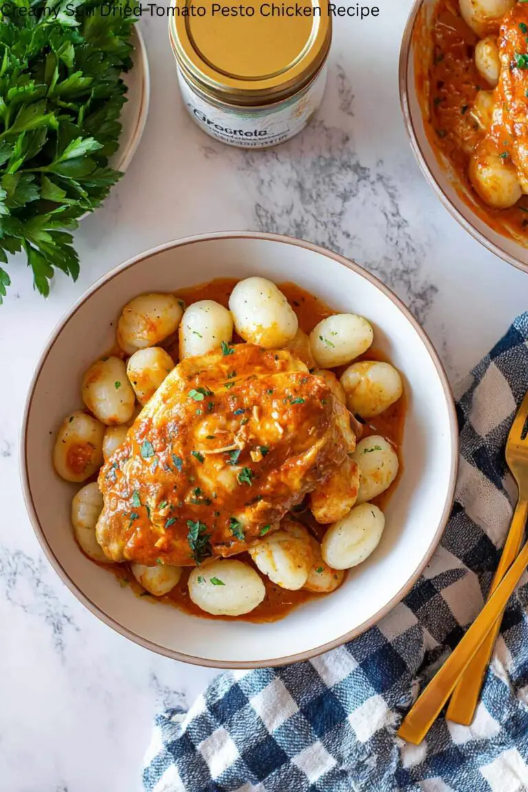 Creamy Sun Dried Tomato Pesto Chicken Recipe