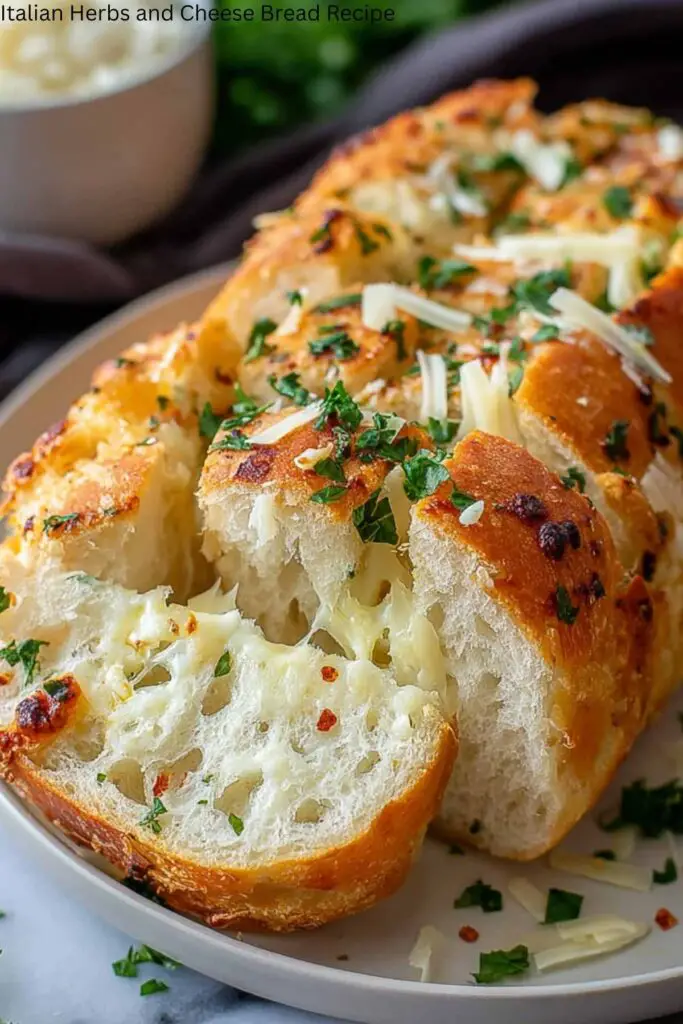 Italian Herbs and Cheese Bread Recipe