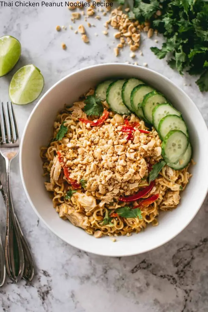 Thai Chicken Peanut Noodles Recipe