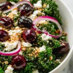 Kale Cherry Salad with Goat Cheese Recipe