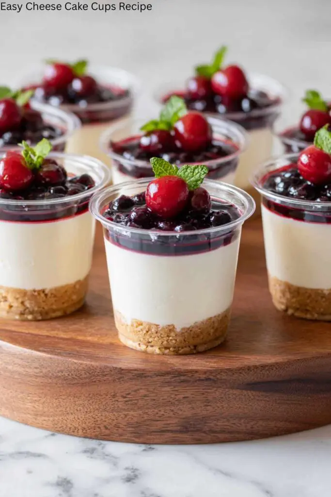 Easy Cheese Cake Cups Recipe