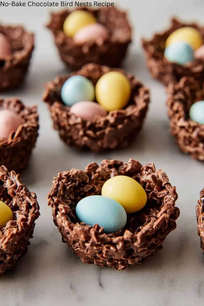 No-Bake Chocolate Bird Nests Recipe 4 No-Bake Chocolate Bird Nests Recipe